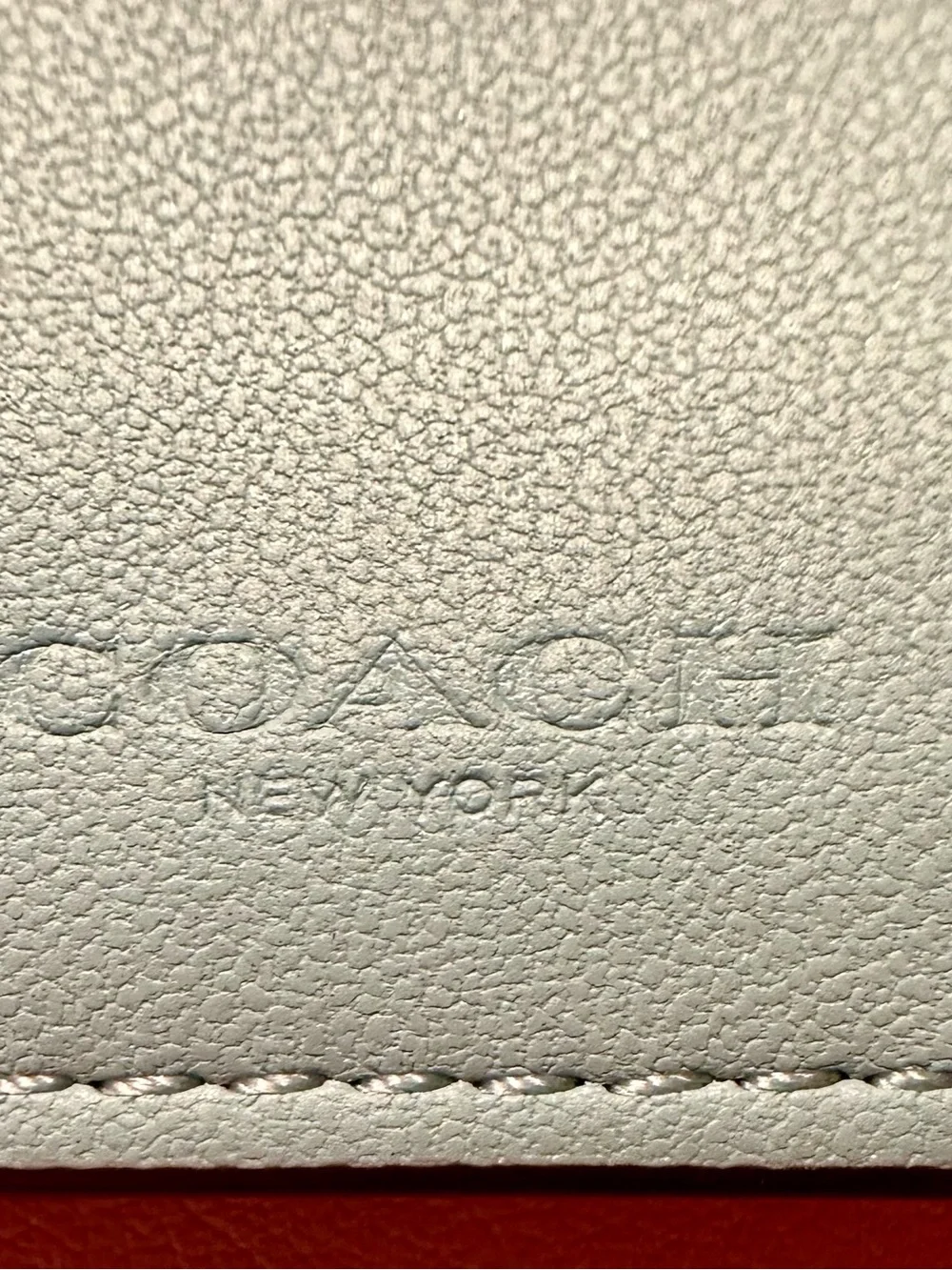 Coach Faded Blue Leather Micro Wallet - NWT